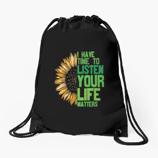 You Matter Motivational Sayings Drawstring Bags