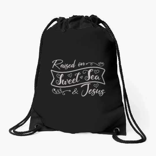Womens Country Life Fun Girl Gift Sweet Tea And Je Drawstring Bags