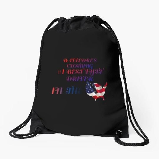 #1 Lyft Driver in the USA Drawstring Bags