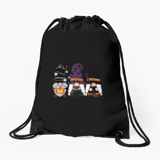 Trick or Treat Gnomes Drawstring Bags