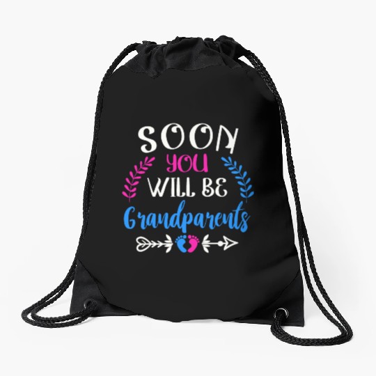 We Will Soon Become Grandparents, Be Grandparents Drawstring Bags