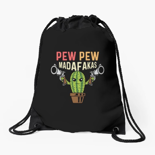 Pew Pew Madafakas Gardener Gift Drawstring Bags