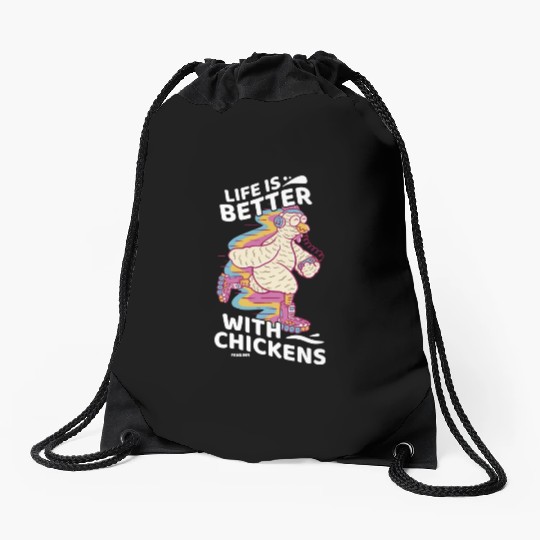 Chicken farm Poultry Hahn Chicken Gift Drawstring Bags