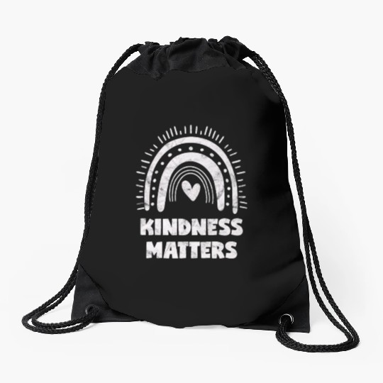 Kindness Matters Orange Unity Day Anti Bullying Pr Drawstring Bags