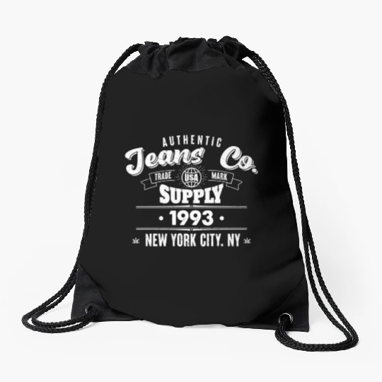 New York City Born In 1993 Vintage Birthday Drawstring Bags