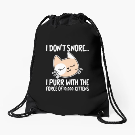 I Purr With The Force Of 10,000 Kittens 1 Drawstring Bags