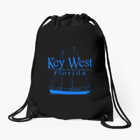 Sailing Key West Florida Vacation Drawstring Bags