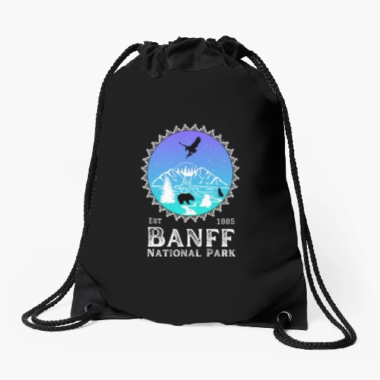 Banff National Park Drawstring Bags