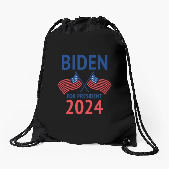 Joe Biden For President 2024 Drawstring Bags