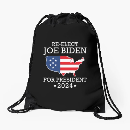 Re-Elect Joe Biden For President 2024 Drawstring Bags