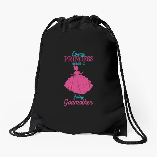 Every princess needs a fairy godmother - fairytale Drawstring Bags