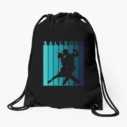 Retro Dance Teacher Dancer Ballroom Drawstring Bags