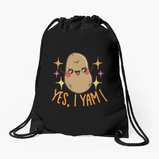She's My Sweet Potato - Yes, I Yam Drawstring Bags