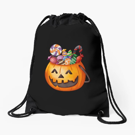 Pumpkin Drawstring Bags