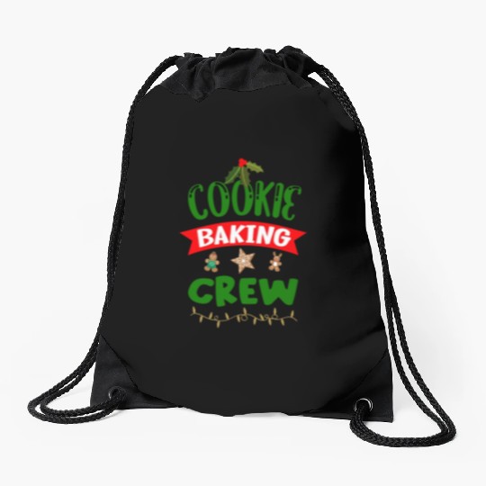 Cookie Baking Crew Drawstring Bags
