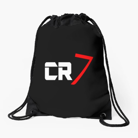 cr7 cristiano white Drawstring Bags