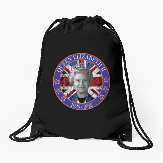 ''queen elizabeth Drawstring Bags rest in peace elizabeth sh