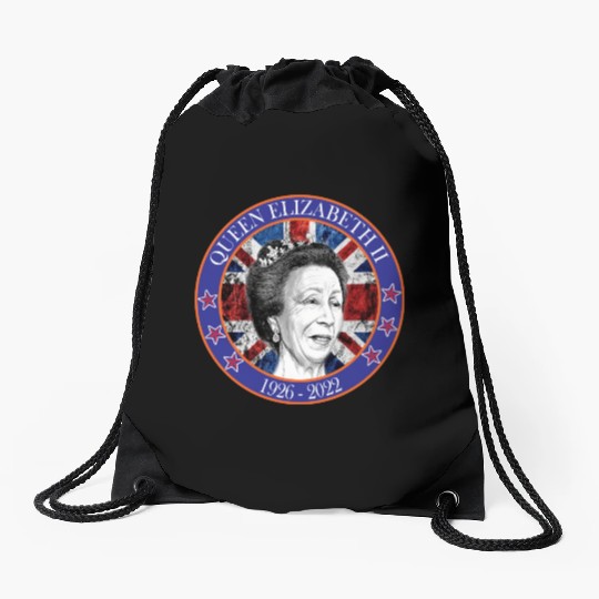 ''queen elizabeth Drawstring Bags rest in peace elizabeth sh