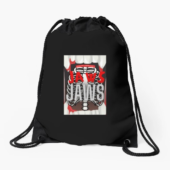 Jaws Halloween Drawstring Bags