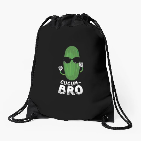 Cucumbro Vegetarian Vegetable Vegan Cucumber Drawstring Bags
