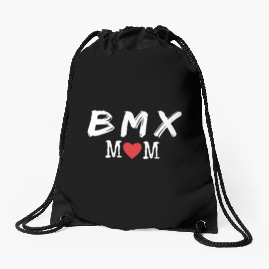 Awesome Bmx Bike Race Mom Life On The Track Drawstring Bags