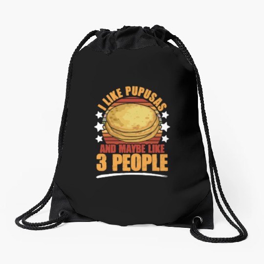 Retro Vintage Pupusas Salvadorenas El Salvador Drawstring Bags