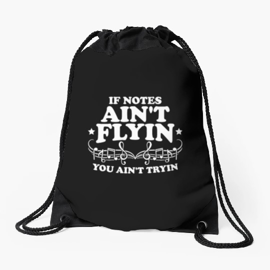 Music Teacher music nout Drawstring Bags