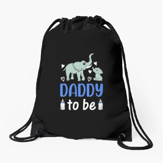 New Daddy Paternity New Dad - Elephant Daddy To Be Drawstring Bags