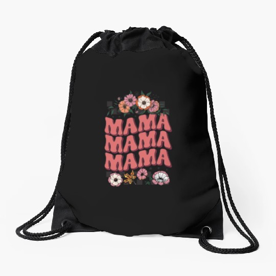 Fall Mama Sublimation Drawstring Bags