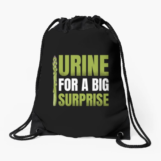 Urine For A Big Surprise Vegetable Vegan Asparagus Drawstring Bags