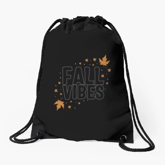 Halloween Theme Fall Vibes Coffee Lover Mug Gift, Drawstring Bags