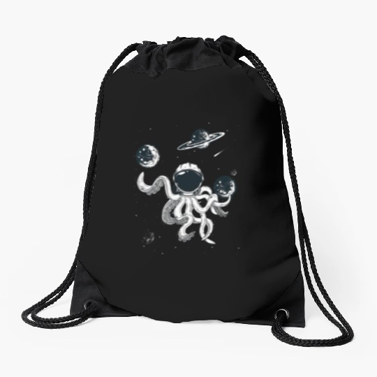 Octopus in Helmet Drawstring Bags