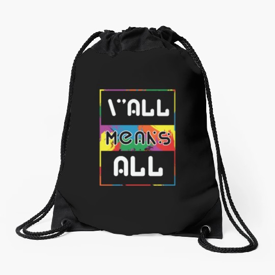 LBGT Flag Gay Pride Human Vintage Rainbow Drawstring Bags