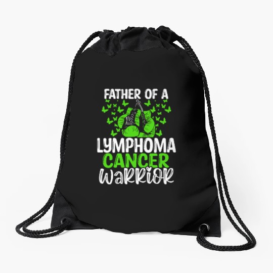 Lymphoma Cancer Awareness Dad Fathers Day Papa Drawstring Bags