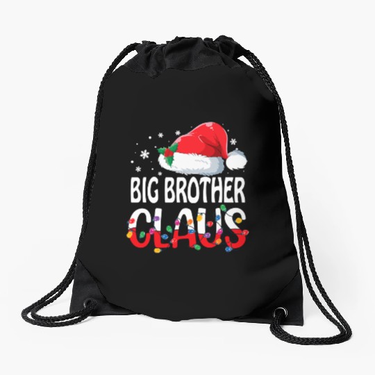 Big Brother Claus Matching Family Drawstring Bags