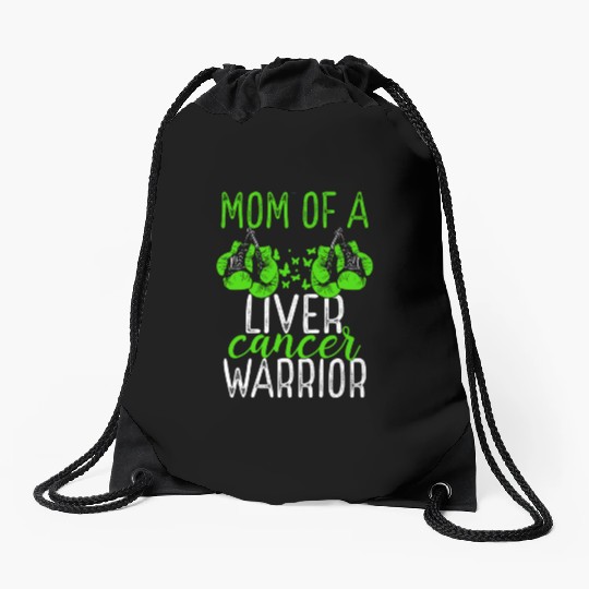 Mom Liver Cancer Awareness Mothers Day Mama Drawstring Bags