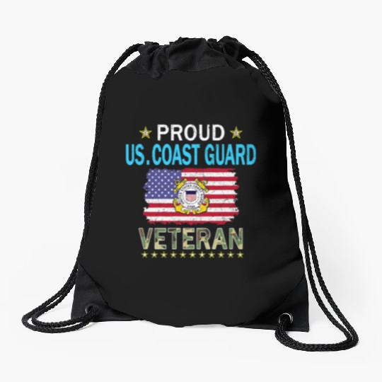 Coast Guard Veterans Day Us Coast Drawstring Bags