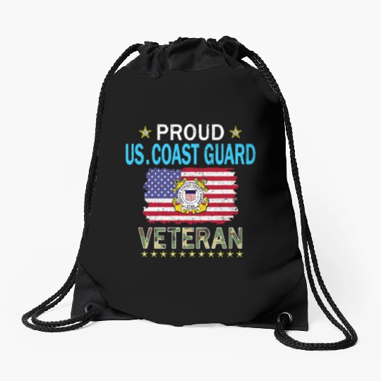 Coast Guard Veterans Day Us Coast Drawstring Bags