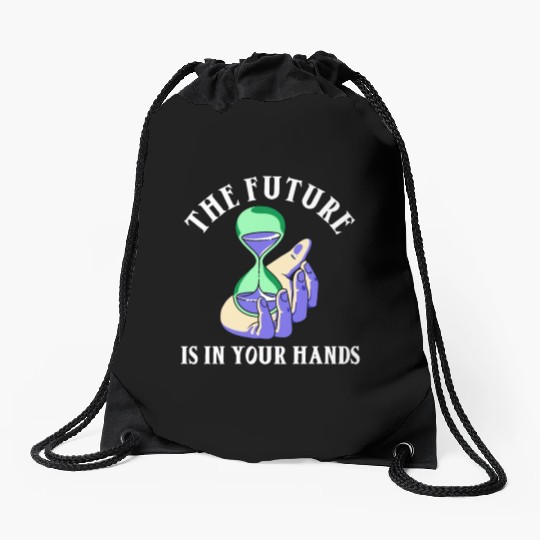 Earth Hour Time Environmentalist Save The Planet Drawstring Bags