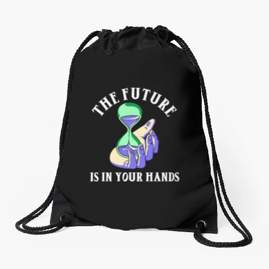 Earth Hour Time Environmentalist Save The Planet Drawstring Bags