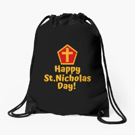 Saint Nicholas Drawstring Bags