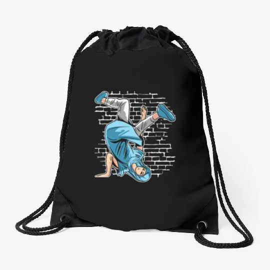 Breakdancing Mary Mother Of Jesus - Breakdance Hip Drawstring Bags