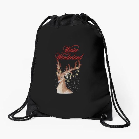Winter Wonderland Drawstring Bags