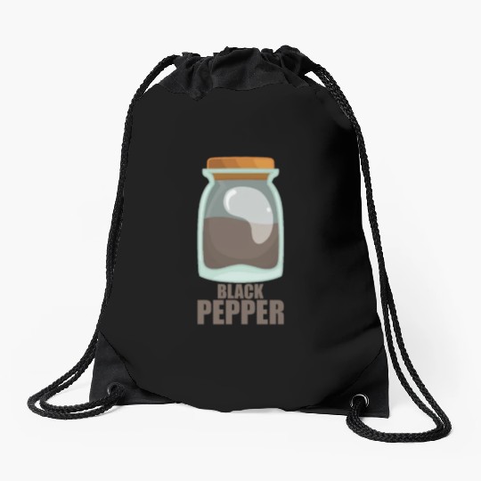 Black Pepper Spice Flavor Food Cooking Drawstring Bags