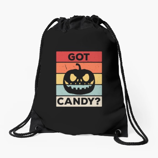 Got Candy Trick Or Treat Pumpkin Jack Drawstring Bags