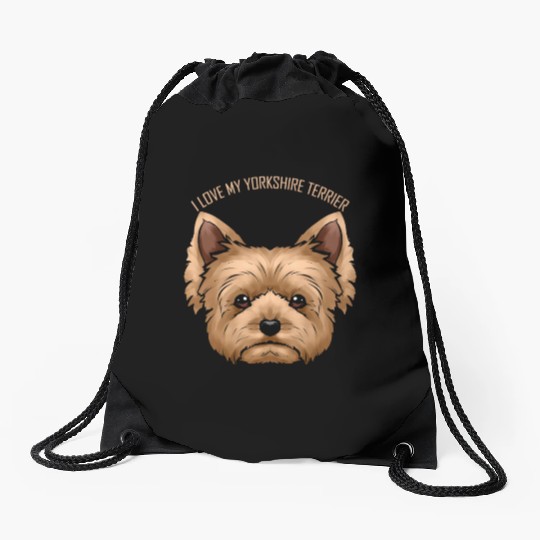 Dog Lover - I Love My Yorkshire Terrier Drawstring Bags