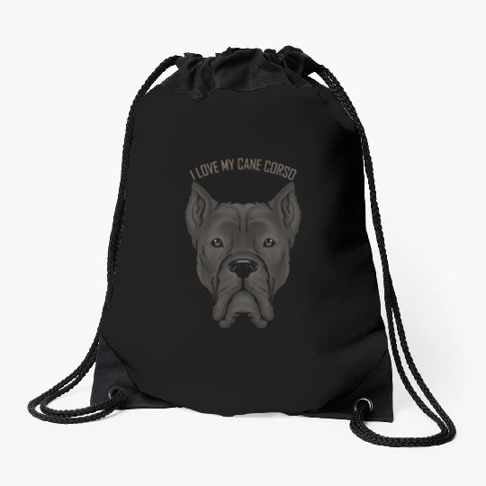 Dog Lover - I Love My Cane Corso Drawstring Bags