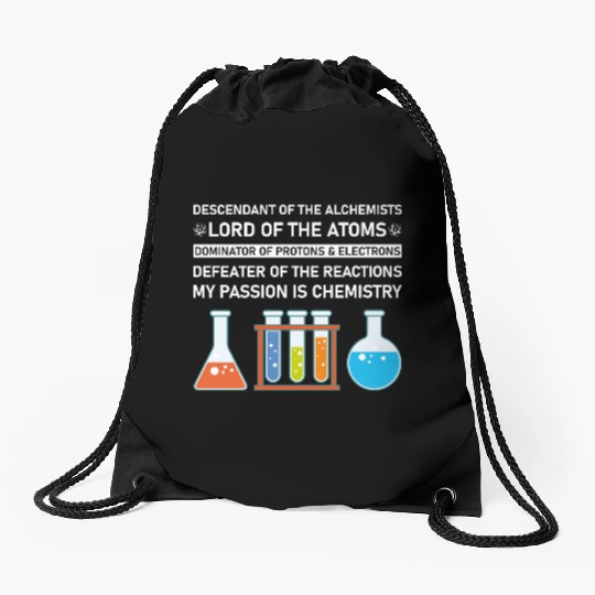 Chemistry Chemist Alchemists Alchemy Chemical Drawstring Bags