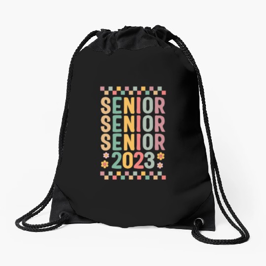 Graduation Drawstring Bags, Senior Class Of 2023 Floral