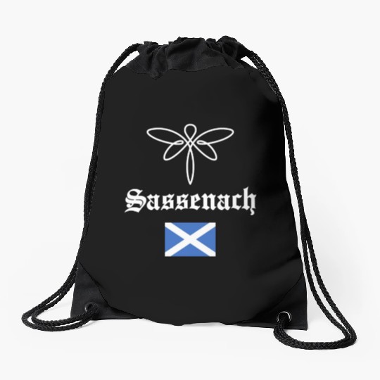 Sassenach Outlander Celtic Gaelic Dragonfly Drawstring Bags